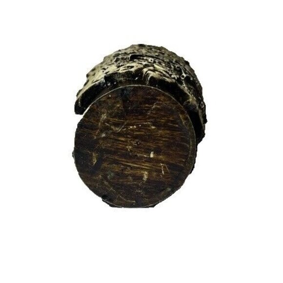 Aztec Mayan Calendar Tepoztlan Bud Vase, Ceramic Wrapped Glass 4” Tall - Picture 8 of 12